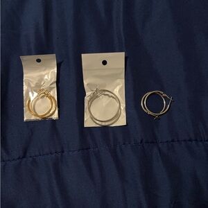 Hoop Earring Set - Gold and Silver